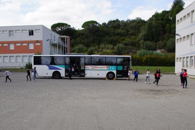 Évacuation avec les deux portes